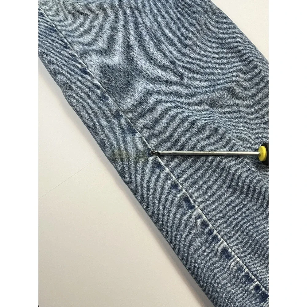 Vintage Levi's 505 Regular Fit Straight Leg Jeans Blue Denim Mens 38x32 (36x31)